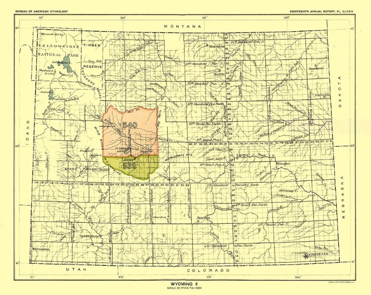 Picture of WYOMING - HOEN 1896