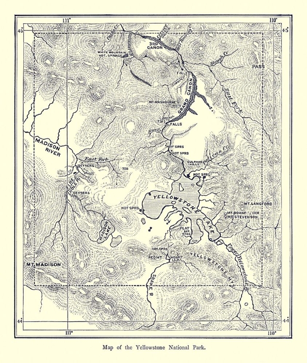 Picture of YELLOWSTONE NATIONAL PARK, WYOMING - 1872