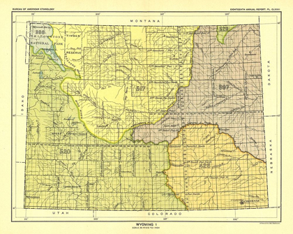 Picture of WYOMING - YELLOWSTONE NATIONAL PARK - HOEN 1896