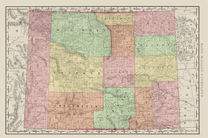 Picture of WYOMING - RAND MCNALLY 1903