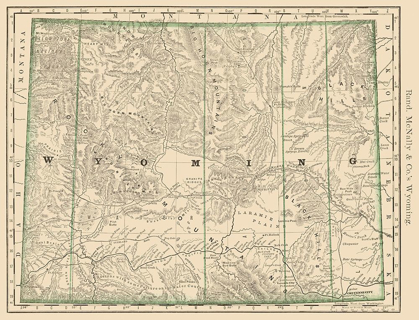 Picture of WYOMING - RAND MCNALLY 1879