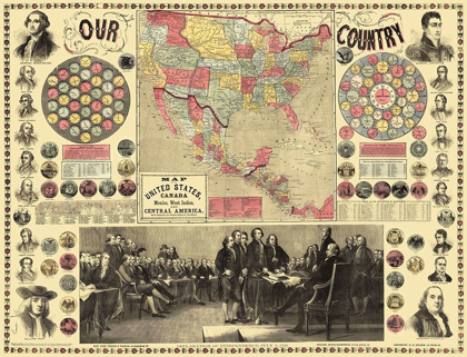 Picture of UNITED STATES, DECLARATION SIGNING - PURLEY 1859