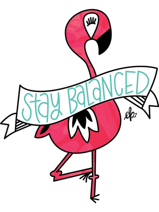 Picture of FLAMINGO STAY BALANCED