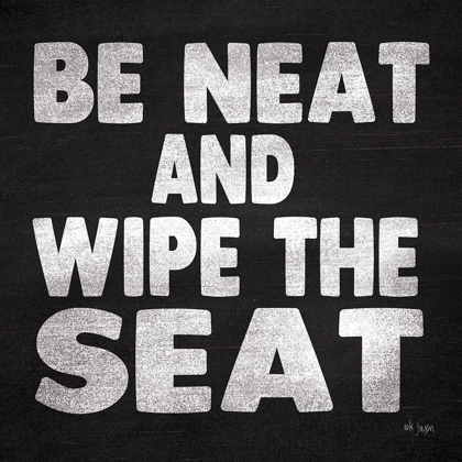 Picture of BE NEAT AND WIPE THE SEAT