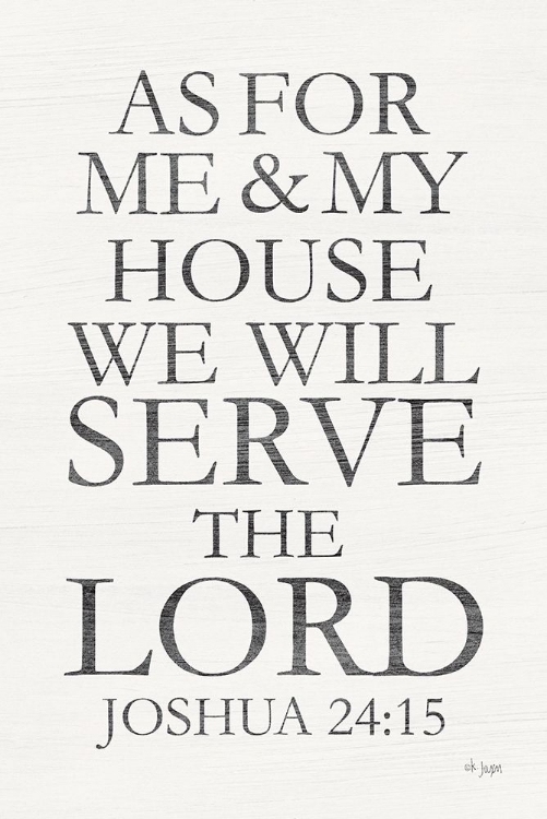 Picture of WE WILL SERVE THE LORD