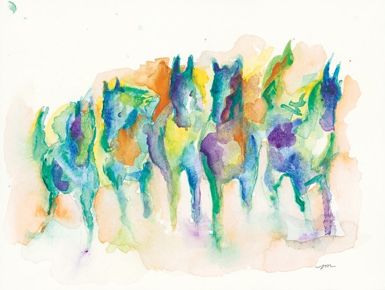 Picture of WATERCOLOR HORSES