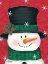 Picture of PINE CONES AND GREEN PLAID SNOWMAN