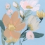 Picture of BOUQUET ON BLUE II