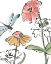 Picture of BOHO FLORALS I