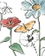Picture of BOHO FLORALS IV