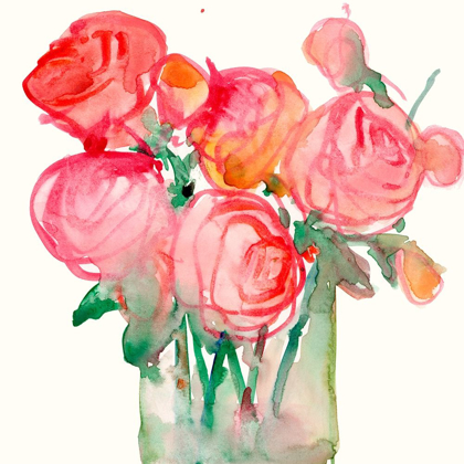 Picture of COTTAGE ROSES I