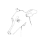 Picture of GREYHOUND PENCIL PORTRAIT I