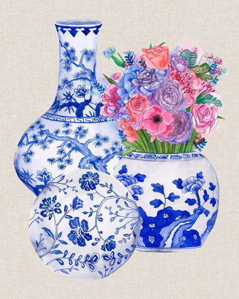 Picture of DELFT BLUE VASES II