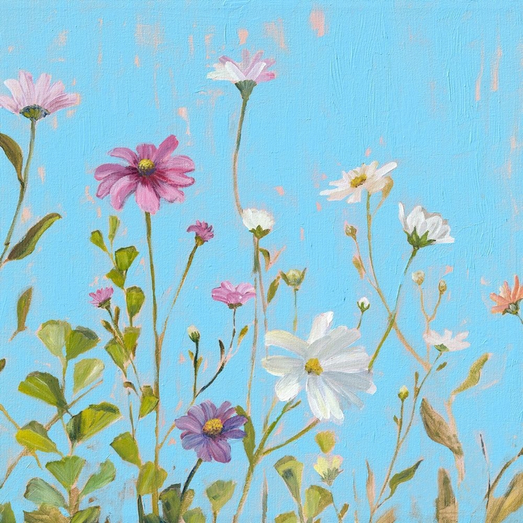 Picture of WILD FLOWERS ON CERULEAN II