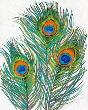 Picture of VIVID PEACOCK FEATHERS II