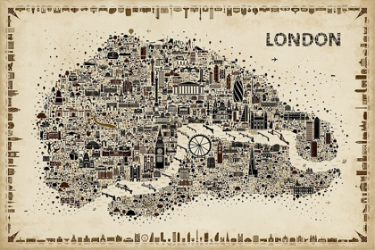 Picture of ANTIQUE ICONIC CITIES-LONDON