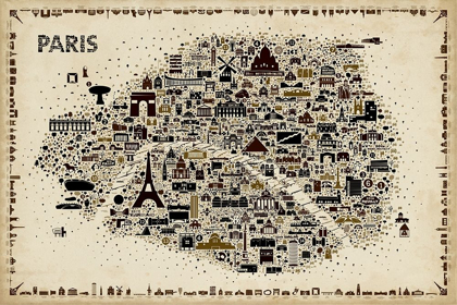 Picture of ANTIQUE ICONIC CITIES-PARIS