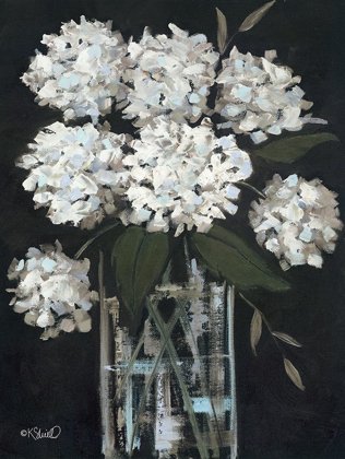 Picture of WHITE HYDRANGEAS I