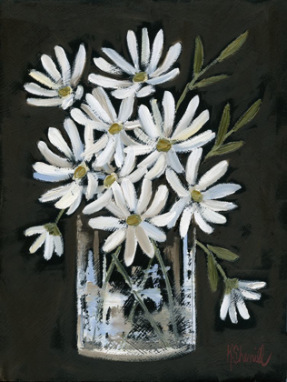 Picture of DAISIES ON BLACK