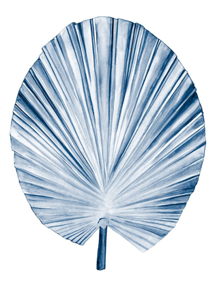 Picture of INDIGO TROPICAL LEAVES IV