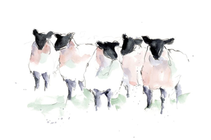 Picture of MINIMALIST WATERCOLOR SHEEP I
