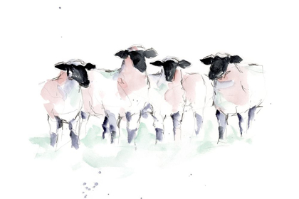 Picture of MINIMALIST WATERCOLOR SHEEP II
