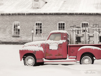 Picture of OLD SLED WORKS RED TRUCK