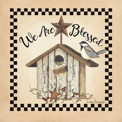 Picture of WE ARE BLESSED BIRDHOUSE