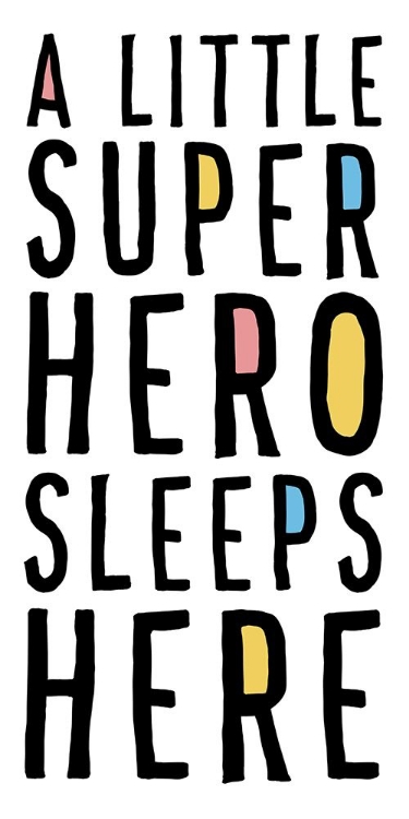 Picture of A LITTLE SUPERHERO SLEEPS HERE