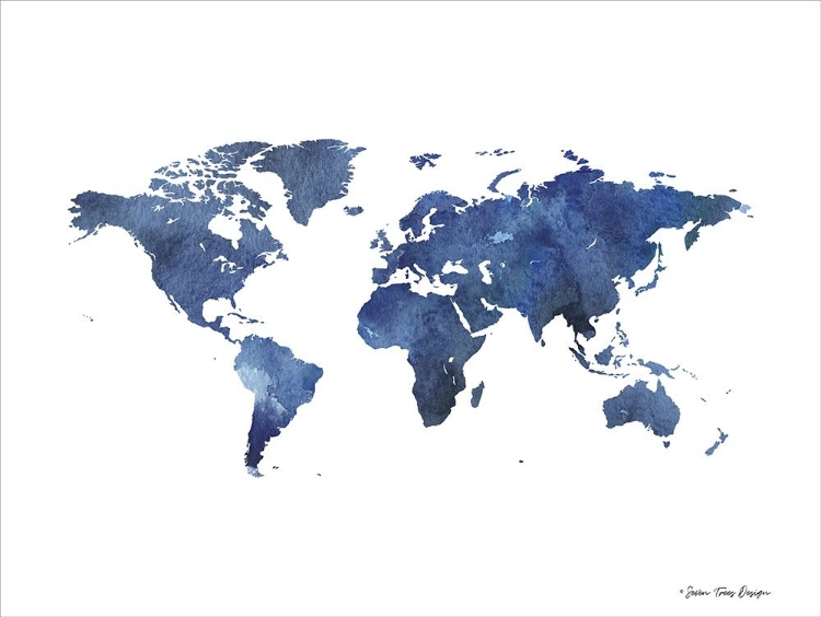 Picture of WATERCOLOR WORLD IN DARK BLUES