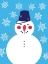 Picture of SNOWFLAKE SNOWMAN