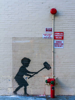 Picture of 79TH STREET-BROADWAY NYC-GRAFFITI ATTRIBUTED TO BANKSY