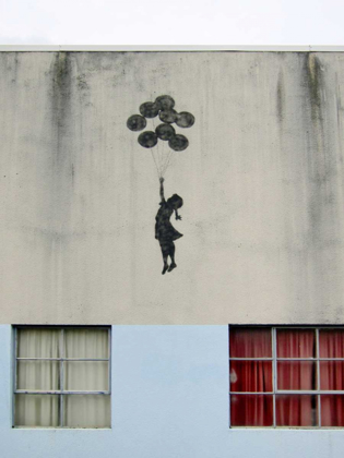 Picture of BUILDING IN BRISTOL 
(GRAFFITI ATTRIBUTED TO BANKSY)