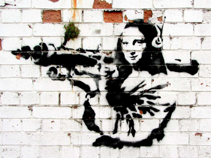 Picture of NOEL STREET, SOHO, LONDON (GRAFFITI ATTRIBUTED TO BANKSY)
