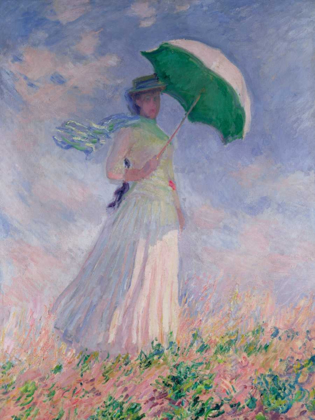 Picture of WOMAN WITH A PARASOL-RIGHT