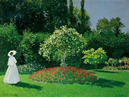 Picture of YOUNG WOMAN IN A GARDEN