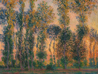Picture of POPLARS AT GIVERNY - SUNRISE