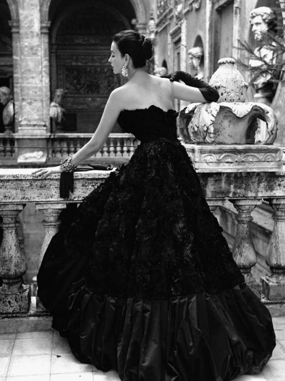 Picture of BLACK EVENING DRESS ROMA 1952