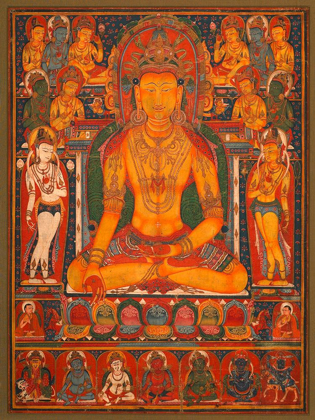 Picture of BUDDHA RATNASAMBHAVA WITH WEALTH DEITIE