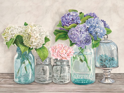 Picture of FLOWERS IN MASON JARS (DETAIL)