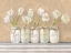 Picture of WHITE TULIPS IN MASON JARS