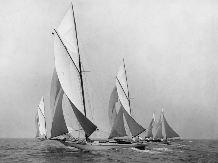 Picture of SALIBOATS SAILING DOWNWIND CA. 1900-1920