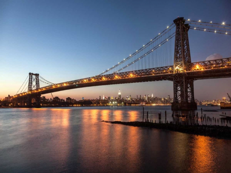 Picture of QUEENSBORO BRIDGE AND MANHATTAN FROM BROOKLYN, NYC