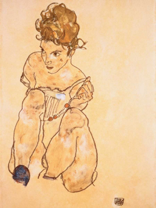 Picture of SEATED GIRL IN SLIP 