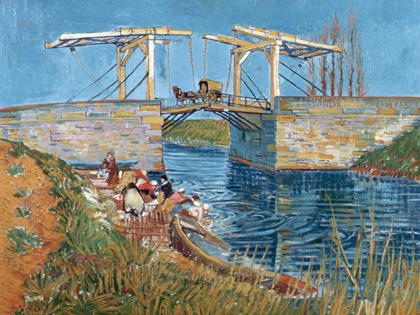 Picture of LANGLOIS BRIDGE WITH WOMEN WASHING
