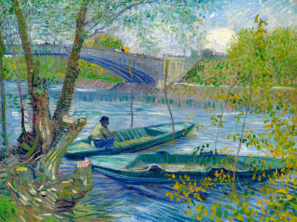 Picture of FISHING IN SPRING-THE PONT DE CLICHY