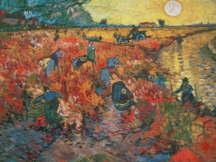 Picture of THE RED VINEYARD AT ARLES