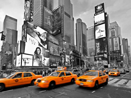 Picture of TAXIS IN TIMES SQUARE NYC