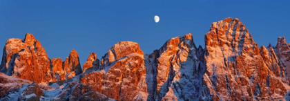 Picture of PALE DI SAN MARTINO AND MOON, ITALY