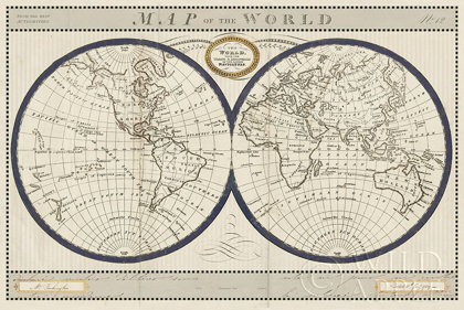 Picture of TORKINGTONS WORLD MAP WITH INDIGO